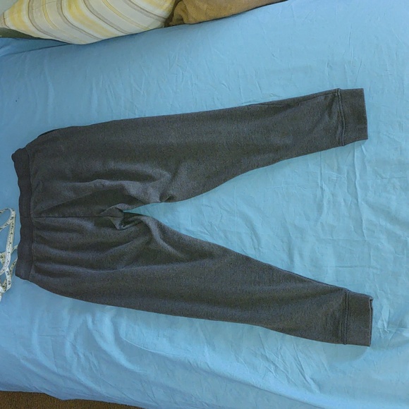 Men's Sleepwear Charcoal Gray (S) Drawstring Sweatpants - Picture 8 of 9